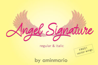 Angel Signature: A Refined Script Font for Editorial Design