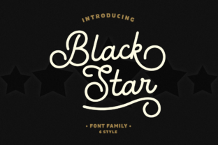 Black Star Family Font for Bold Campaigns