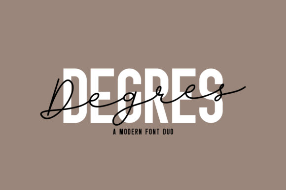 Degres Duo: A Modern Typeface for Bold Brand Identity