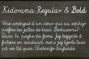 Kidorama Font Review: A Playful Script for Branding