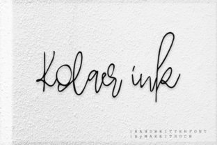 Kolaer Ink: A Distinctive Script Font for Web Design