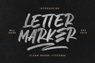 Letter Marker Font: Bold Urban Style for Web