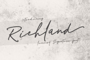 Richland: A Signature Font for Elegant Branding