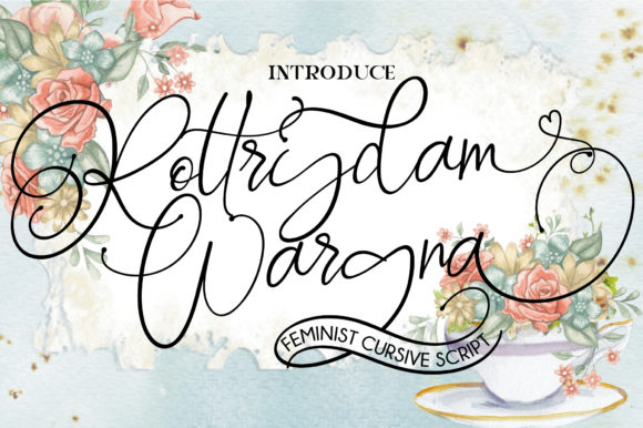 Rottrydam Wargna: A Handwritten Font for Crafters