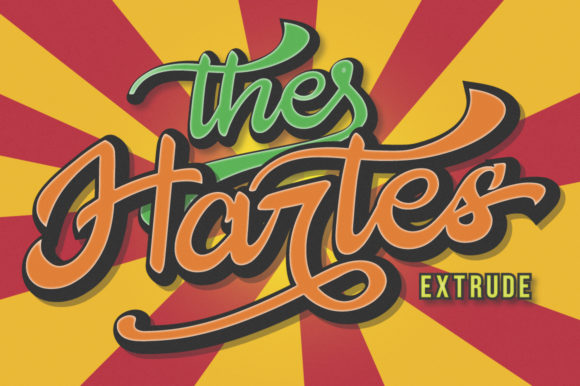 The Hartes: A Bold Handwritten Font for Web