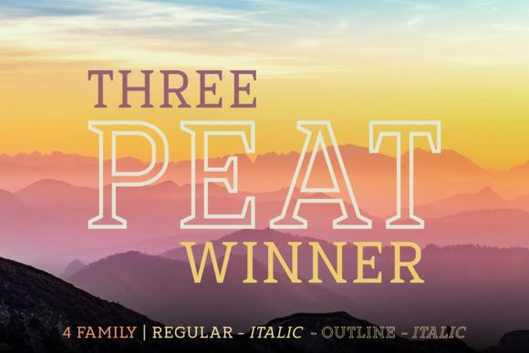 Three Peat Winner Family: A Script Font for Editorial Charm