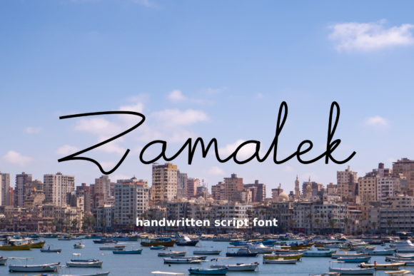 Zamalek: A Handwritten Font for Crafters
